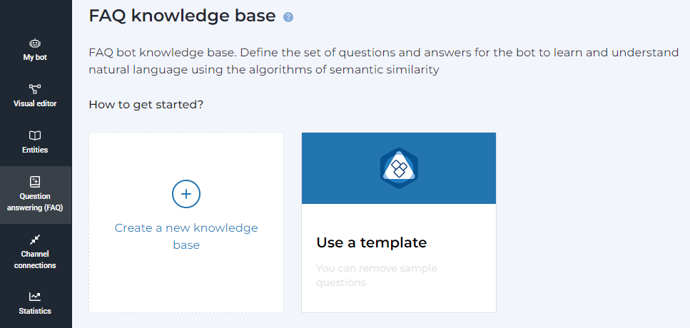 The knowledge dase interface