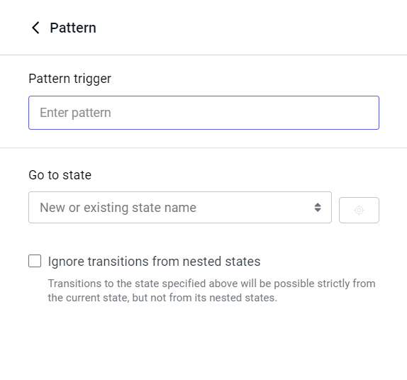 Setting a pattern as a user phrase